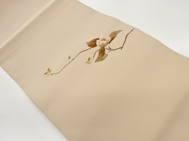 JAPANESE NAGOYA OBI / WOVEN LEAVES